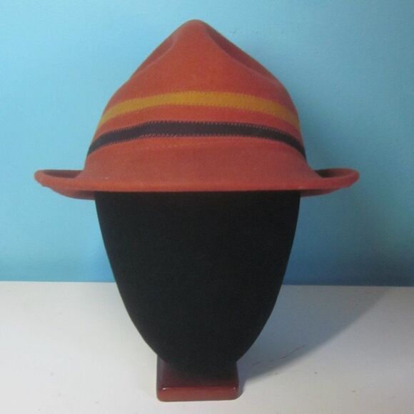 Adora Rusty Orange Wool Hat "One Size" - Picture 2 of 11